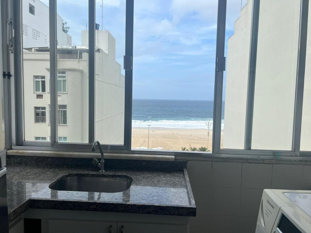 리오데자네이루 Deslumbrante Vista Mar Na Praia De Copacabana 아파트 외부 사진